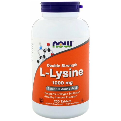 ���� �������� NOW L-Lysine, 250 ��, 1000 ��, 250 ��., ������ �� 3093 ���