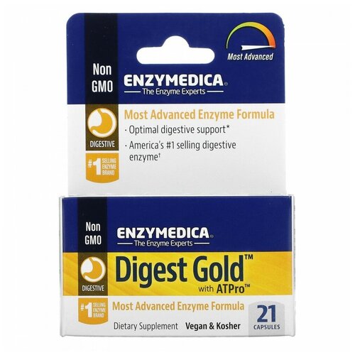 ���� Enzymedica, Digest Gold � ATPro, ������� � ���������������� ����������, 21 �������, ������ �� 2100 ���