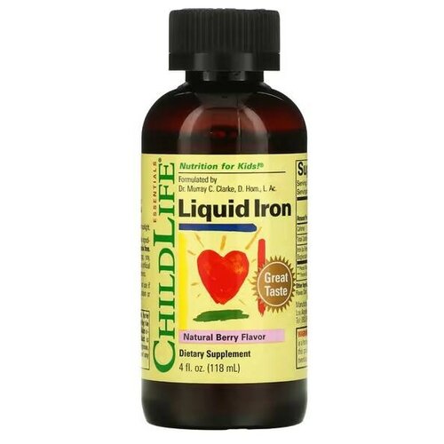 ���� ������� ChildLife Essentials Liquid Iron, 118 �, 118 ��, ������ �� 2000 ���