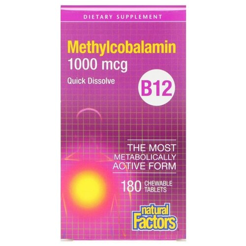 ���� �������� Natural Factors Methylcobalamin B12, 70 �, 1000 ���, 180 ��., ������ �� 3111 ���