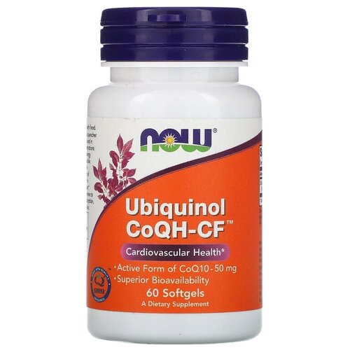 ���� ������� NOW Ubiquinol CoQH-CF, 50 �, 60 ��., ������ �� 3780 ���