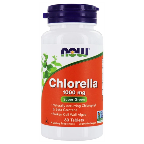 ���� �������� NOW Chlorella, 100 �, 1000 ��, 60 ��., ������ �� 1188 ���