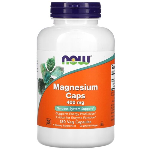 ���� NOW Foods, Magnesium Caps, 400 mg, ������ � ��������, 400 ��, 180 ������������ ������, ������ �� 3010 ���