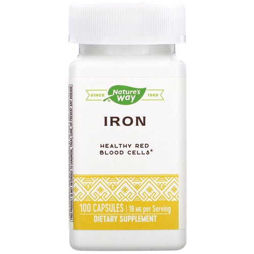 ���� �������� Nature's Way, Iron, 100 ������, 18 ��, ������ �� 1266 ���