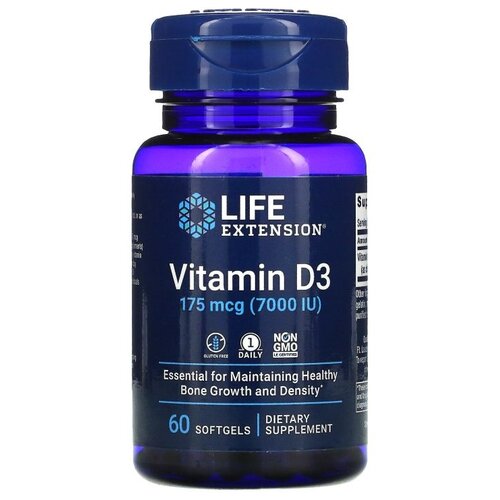 ���� ������� Life Extension Vitamin D3, 100 �, 7000 ��, 60 ��., ������ �� 1540 ���