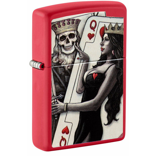     ZIPPO Skull King Queen Beauty   Red Matte, /, , 38x13x57 ,   6094 