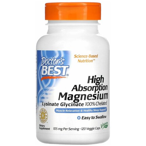 ���� ������� Doctor's Best High Absorption Magnesium Chelated Lysinate Glycinate 105 ��, 140 �, 120 ��., ������ �� 2208 ���