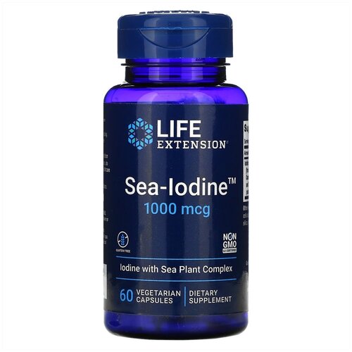 ���� Life Extension, Sea-Iodine, 1000 ���, 60 �������������� ������, ������ �� 980 ���