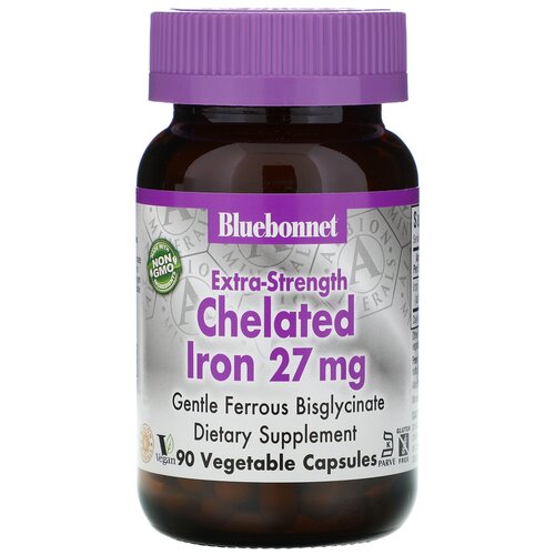 ���� ������� Bluebonnet Nutrition Extra-Strength Chelated Iron, 200 �, 27 ��, 90 ��., ������ �� 3239 ���