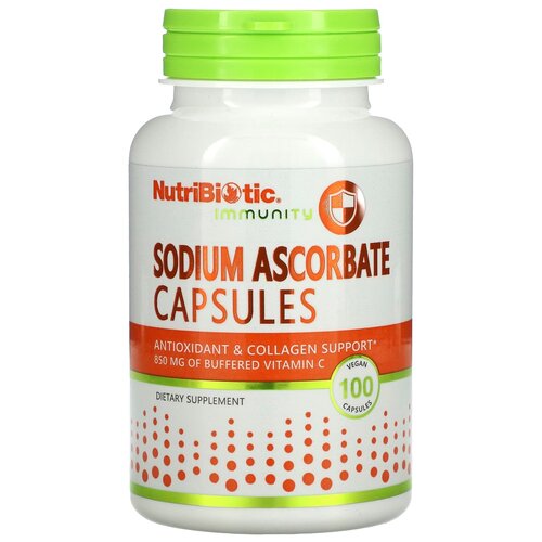 ���� ������� NutriBiotic Sodium Ascorbate capsules, 153 �, 150 ��, 100 ��., ������ �� 2366 ���