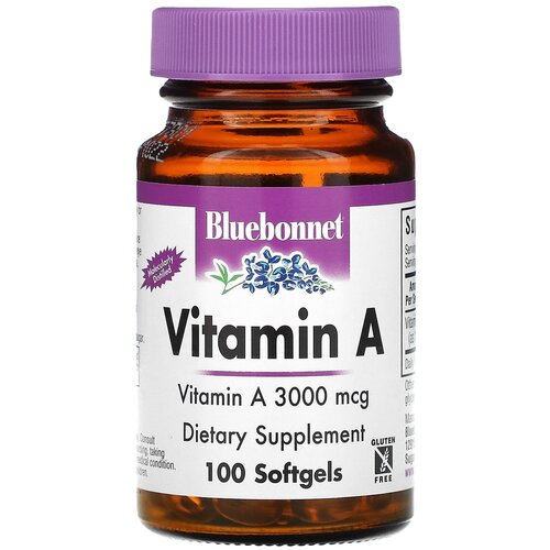 ���� ������� Bluebonnet Nutrition Vitamin A 3000 ��� (10 000 ��), 100 �, 100 ��., ������ �� 1615 ���