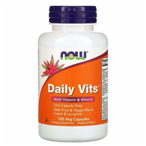 ���� NOW Foods, Daily Vits, �������������� � �������������, 120 �������������� ������, ������ �� 2140 ���