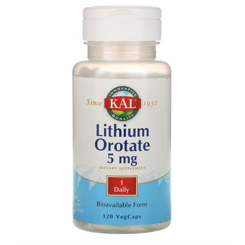 ���� KAL Lithium Orotate (����� ������) 5 �� 120 ��� ������, ������ �� 1827 ���