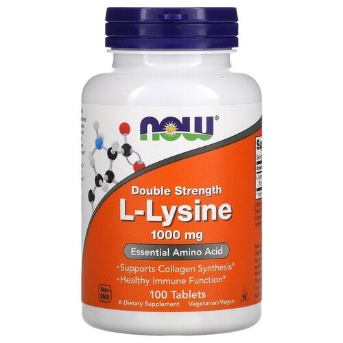 ���� �������� NOW L-Lysine, 300 �, 1000 ��, 100 ��., ������ �� 1589 ���