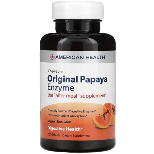 ���� American Health, Papaya Enzyme, ������������ ����������� ������� ������, 250 ��������, ������ �� 1638 ���