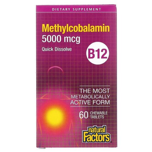 ���� �������� Natural Factors Methylcobalamin B12, 90 �, 5000 ���, 60 ��., ������ �� 2744 ���