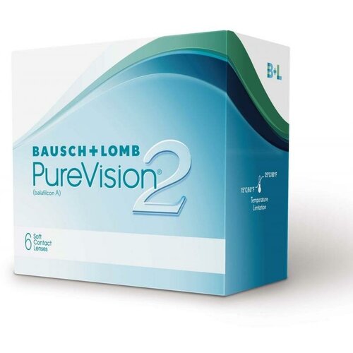���� ���������� ����� Bausch & Lomb PureVision 2 HD., 6 ��., R 8,6, D 0, ������ �� 2170 ���
