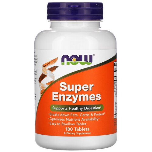 ���� �������� NOW Super Enzymes, 250 �, 180 ��., ������ �� 4556 ���