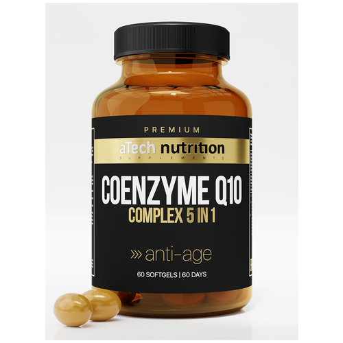 ���� ������� aTech Nutrition Premium Coenzyme Q10 Complex 5 in 1 Anti-age, 0.7 �, 60 ��., ������ �� 715 ���