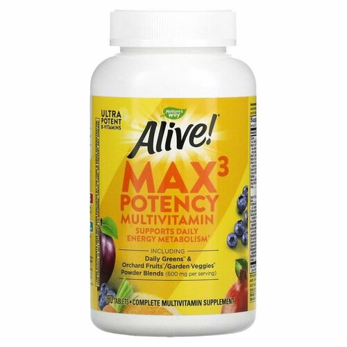 ���� Nature's Way Alive! Max3 Potency (���������������� �������� ��� ���������� ������) 180 ��������, ������ �� 7840 ���
