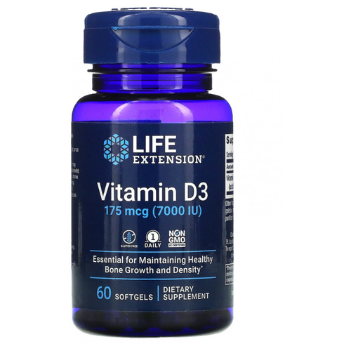 ���� Life Extension Life Extension, ������� D3, 175 ��� (7000 ��), 60 ������ ����������� ������, ������ �� 1500 ���