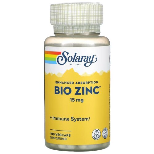 ���� Solaray, Bio Zinc, 15 ��, 100 ������������ ������, ������ �� 1290 ���
