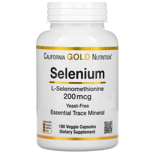 ���� California Gold Nutrition, Selenium, �����, ������������, 200 ���, 180 �������������� ������, ������ �� 2799 ���