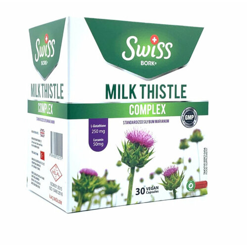 ���� Milk Thistle Swiss Bork / ������������ ���������� ��� �������� ������, 30 ������, ������ �� 1250 ���