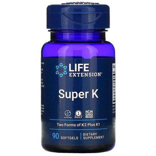 ���� Life Extension Super K (��� ����� �2 ���� �1) 90 ������, ������ �� 3949 ���