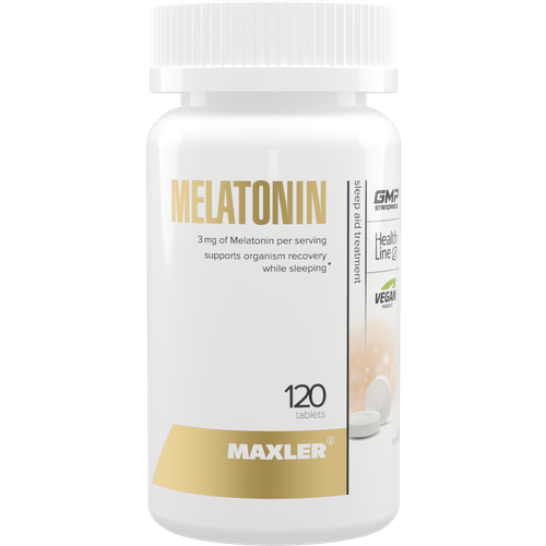 ���� Maxler Melatonin ���., 3 ��, 65 �, 120 ��., ������ �� 892 ���