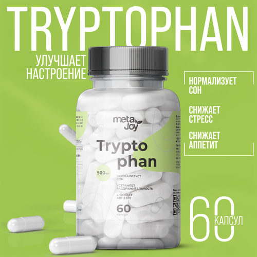���� ��������� 500�� MetaJoy Tryptophan 500mg 60 ������, ������ �� 582 ���